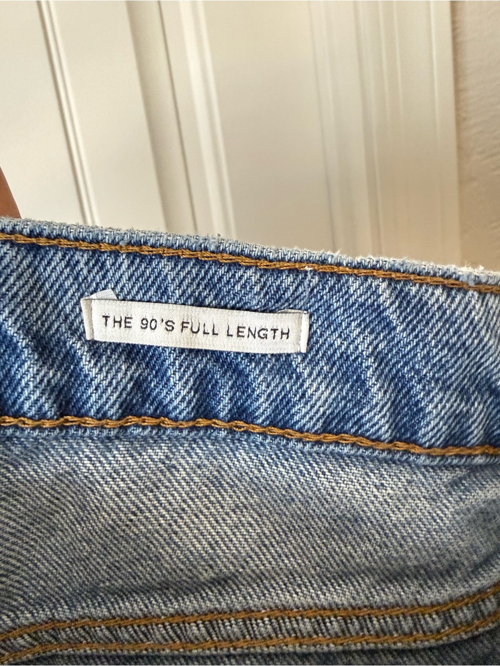 🔥 ZARA "The 90s Full Length" Distressed High Rise Jeans | Size 10 - Picture 3 of 5